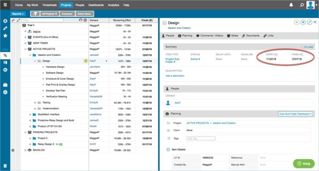 software para realizar macroproyectos - liquidplanner