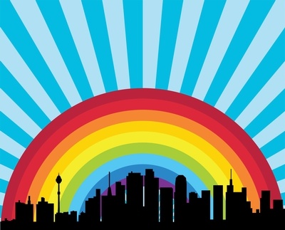 rainbow on top of the skyline | LiquidPlanner
