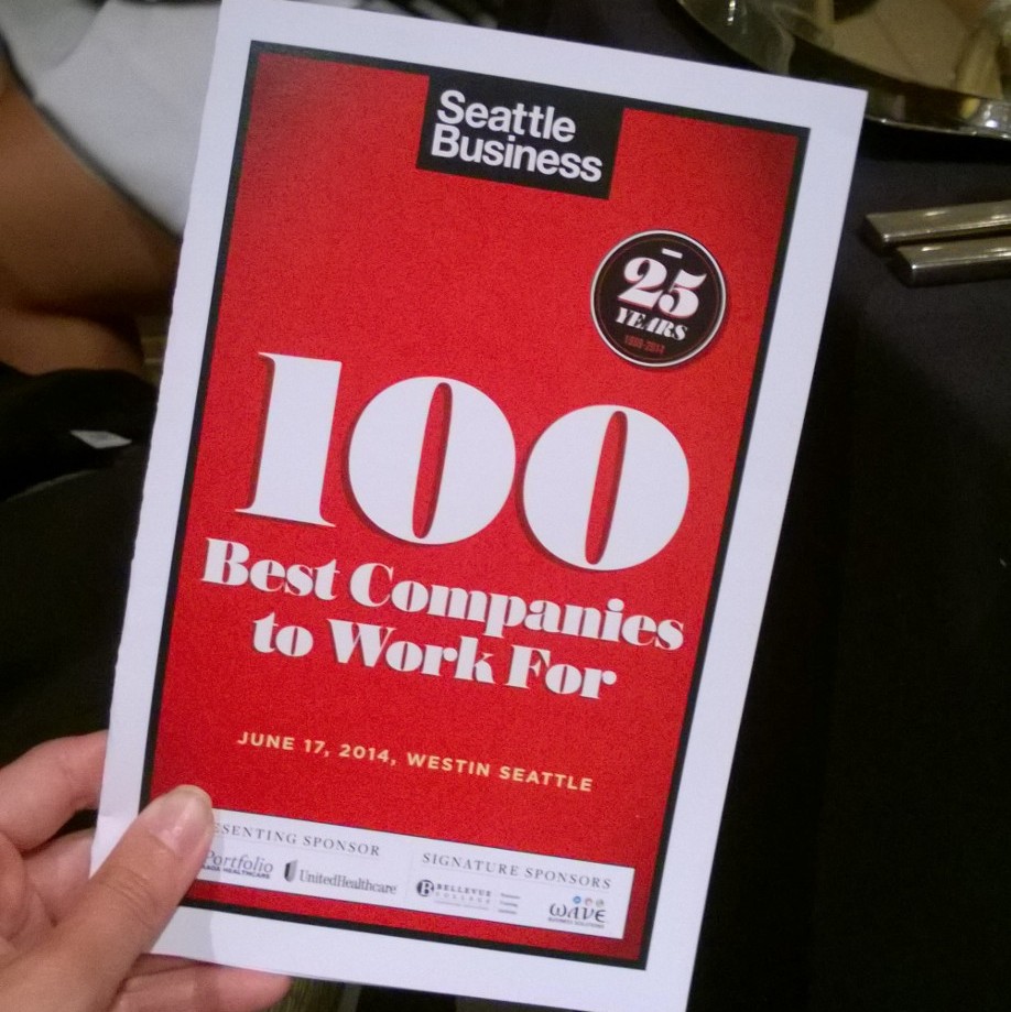 Seattle Business Magazine’s 100 Best Companies to Work Event