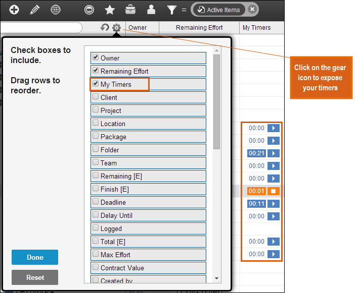 Track your time in LiquidPlanner time tracking for projects