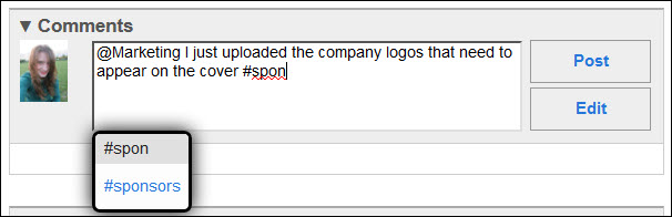 You can also add tags in Comments.