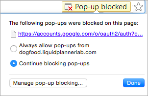 6 pop up blocked
