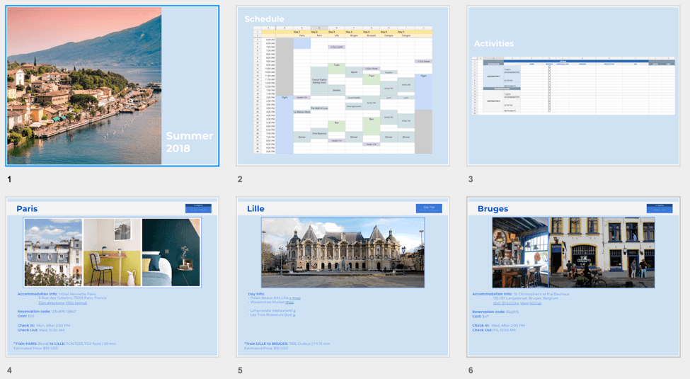 planning a trip project for students pdf