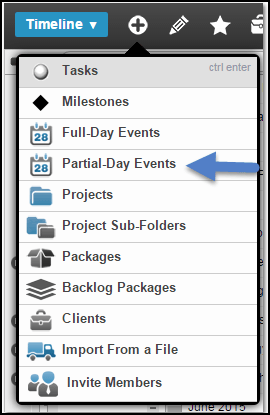 Plan partial day events