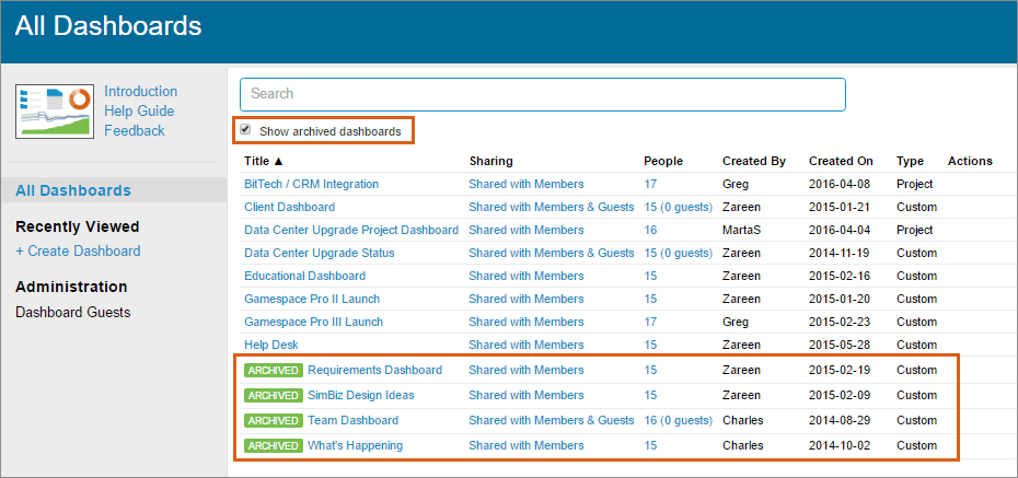 r74 dashboard