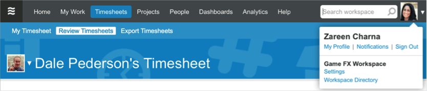 time sheet in classic liquidplanner