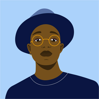 illustration of nonbinary user
