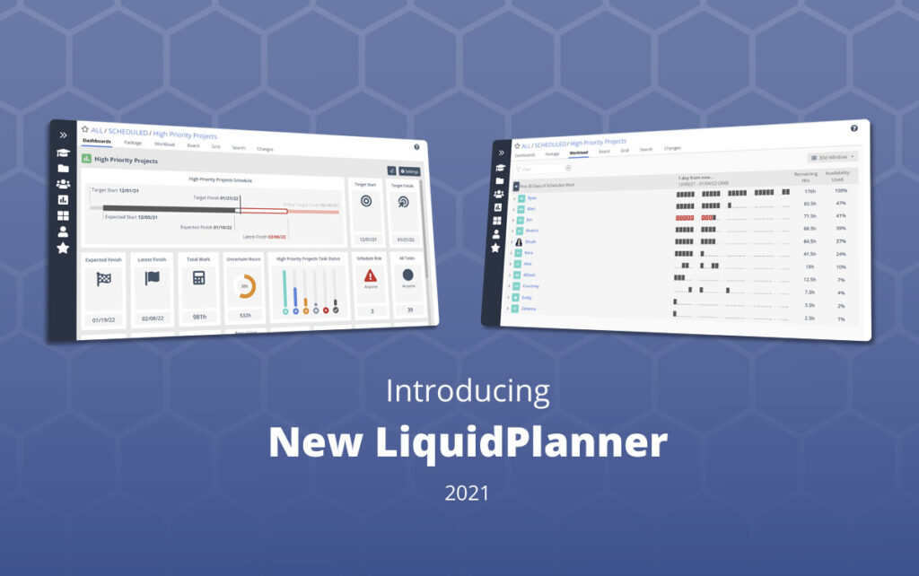 2 liquidplanner dashboards