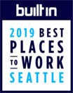 built In 2019 best places to work Seattle award