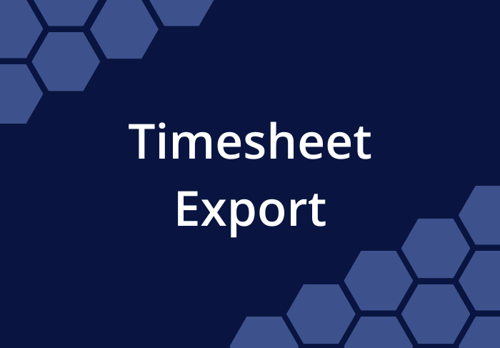 release 20 timesheet export cover