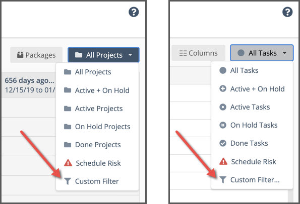 Release 21 status filter updates