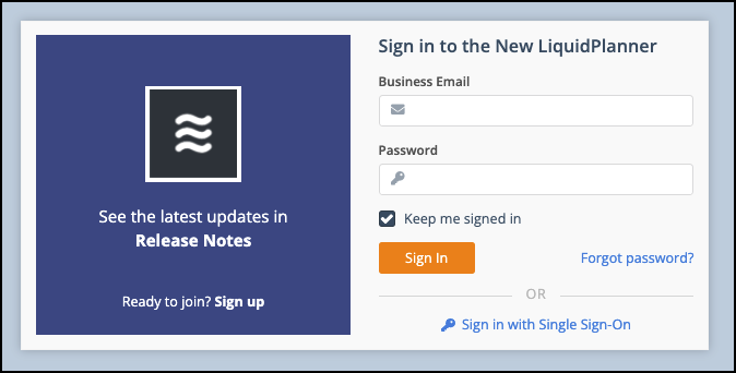 LiquidPlanner Single Sign-On