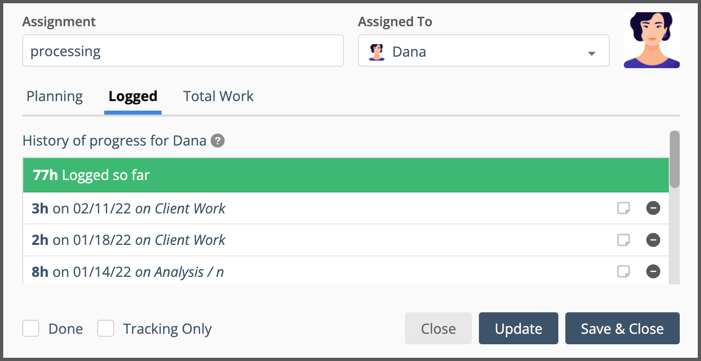 Time Tracking & Cost Code History