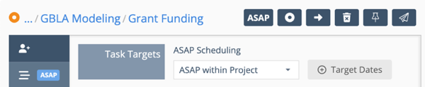 Task Edit Panel with ASAP Scheduling options