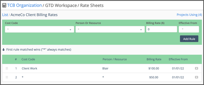 Create & Manage Rate Rules
