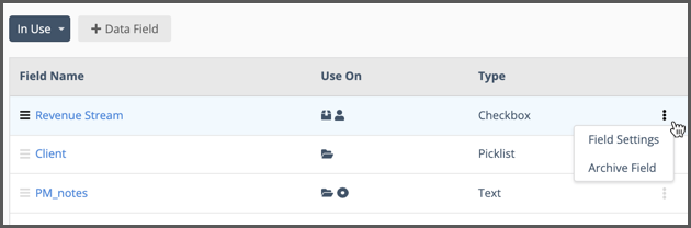 archive liquidplanner settings customizations