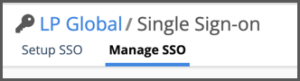 Enable and Manage SSO