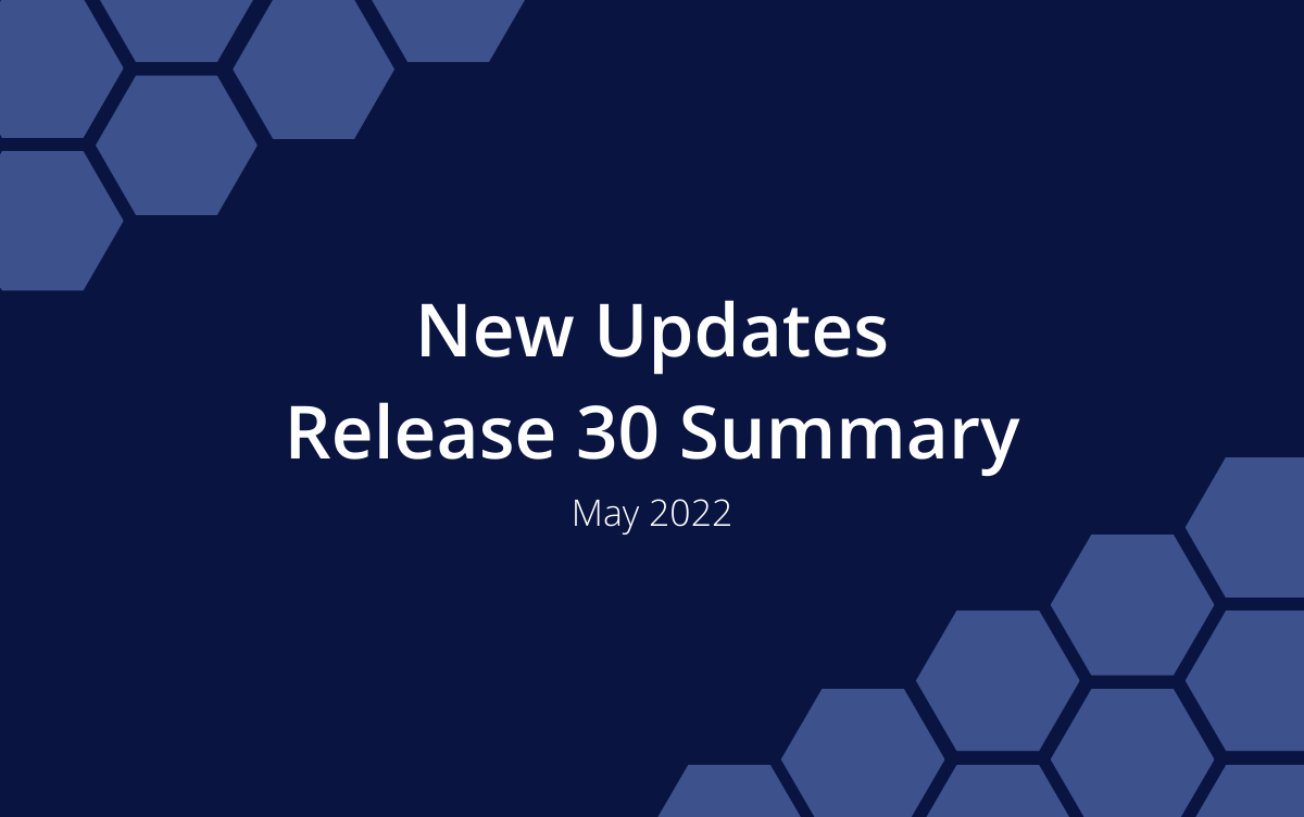 release 30 summary