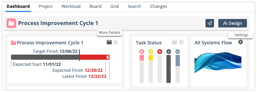 Project Dashboard Example