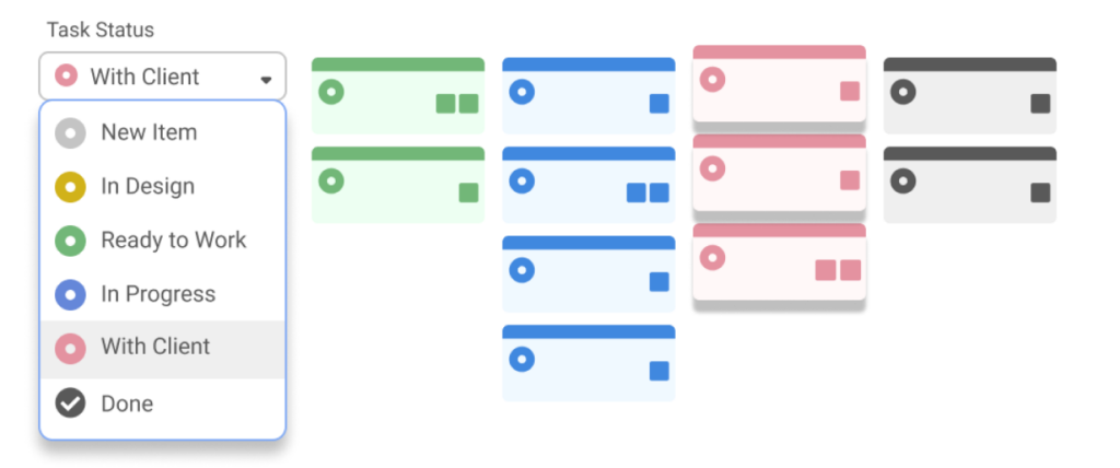 time management task status bars