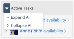 Expand Workload to see tasks