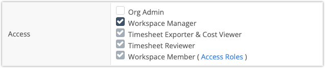 Workspace Manager Roles and Access Setting