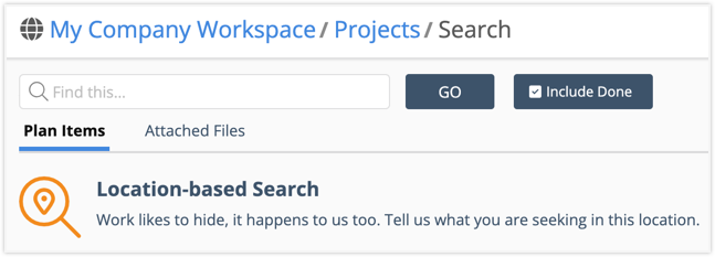 Workspace Search