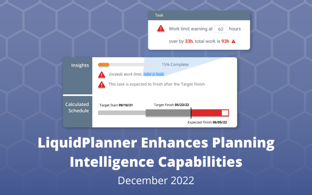 LiquidPlanner Enhances Planning Intelligence Capabilities December 2022