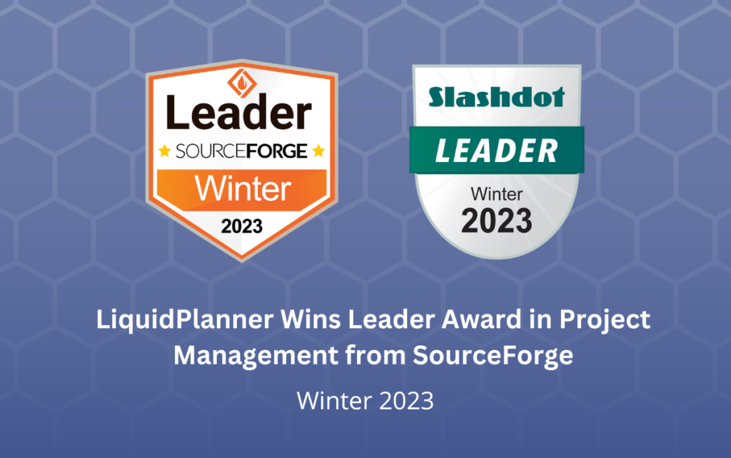 LiquidPlanner Wins the Winter 2023 Leader Award in Project Management from SourceForge