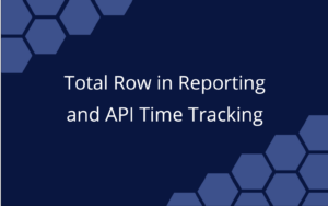 Total Row in Reporting and API Time Tracking
